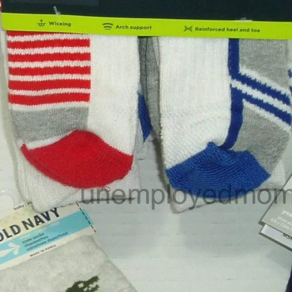 Boys Crew Socks Dinosaur Nautical Sail Boat White Lot 13 pair